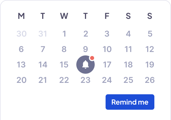 Staff availability alerts