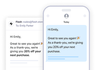 SMS & email campaigns, together