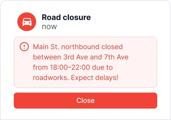 Emergency notifications