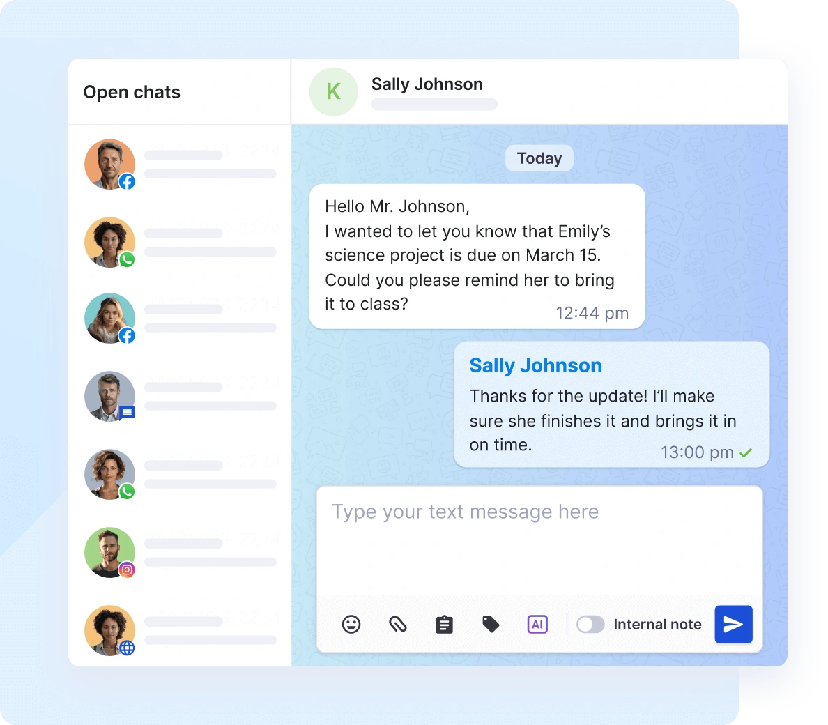 Boost engagement via two-way messaging