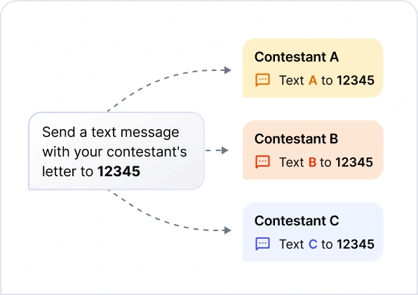 Audience voting and polls