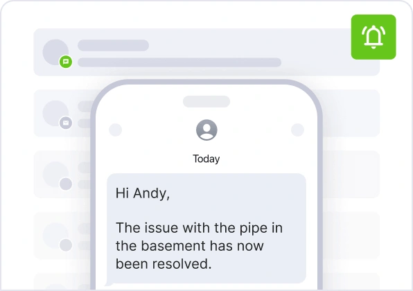 Service & delivery notifications