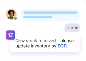 Product inventory updates