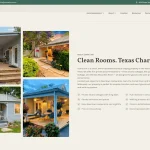 Comal Inn website with Textmagic chat widget